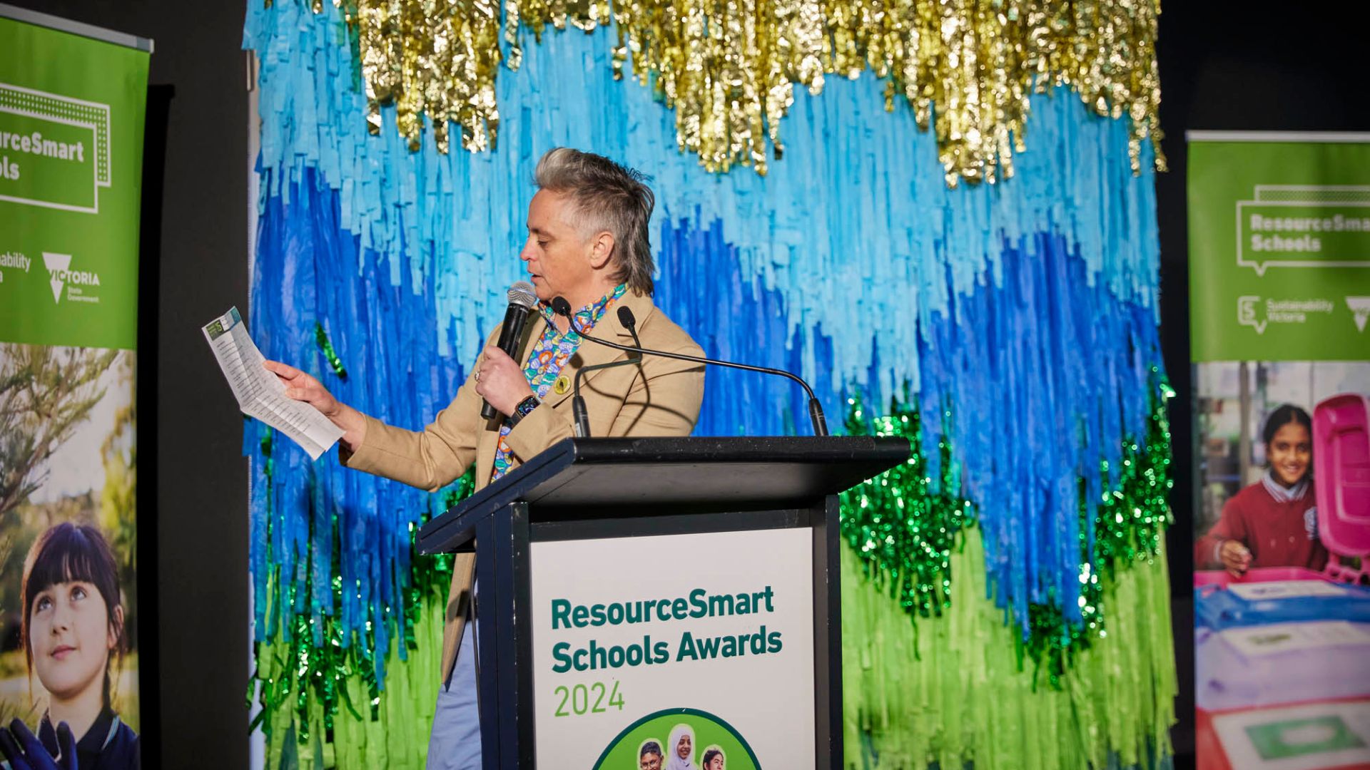 Geraldine Hickey at Resource Smart School Awards